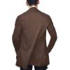 imageCOOFANDY Mens Ruffle Shawl Collar Cardigan Open Front Lightweight Long Length Drape Cape Overcoat with PocketsCoffe