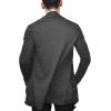 imageCOOFANDY Mens Ruffle Shawl Collar Cardigan Open Front Lightweight Long Length Drape Cape Overcoat with PocketsDeep Gray