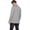imageCOOFANDY Mens Ruffle Shawl Collar Cardigan Open Front Lightweight Long Length Drape Cape Overcoat with PocketsGray