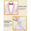 imageCOOFANDY Mens Sequin Blazer Sparkly Glitter Jacket Shiny Floral Suit Jacket Stylish Party Wedding Banquet Prom TuxedoPink