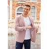 imageCOOFANDY Mens Sport Coat Casual Blazer One Button Business Suit JacketDark Pink