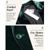 imageCOOFANDY Mens Velvet Blazer Notched Lapel Velour Suit Jacket One Button Tuxedo Jackets for Wedding Prom Party DinnerTeal Green
