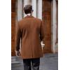 imageCOOFANDY mens Men Pea CoatBrown