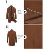 imageCOOFANDY mens Men Pea CoatBrown