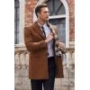 imageCOOFANDY mens Men Pea CoatBrown