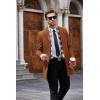imageCOOFANDY mens Men Pea CoatBrown