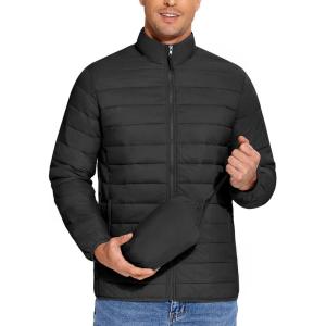 imageCOOFANDY Mens Puffer Jacket Packable Lightweight Jackets Winter Coat Windproof Zipper Down JacketBlack