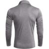 imageCOOFANDY Mens Slim Fit Turtleneck Cotton T Shirts Casual Long Sleeve Lightweight Pullover Sweater Basic TopsGrey