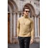 imageCOOFANDY Mens Slim Fit Turtleneck Cotton T Shirts Casual Long Sleeve Lightweight Pullover Sweater Basic TopsKhaki