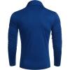 imageCOOFANDY Mens Slim Fit Turtleneck Cotton T Shirts Casual Long Sleeve Lightweight Pullover Sweater Basic TopsRoyal Blue