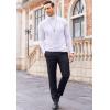 imageCOOFANDY Mens Slim Fit Turtleneck Cotton T Shirts Casual Long Sleeve Lightweight Pullover Sweater Basic TopsWhite