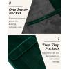imageCOOFANDY Mens Velvet Blazer One Button Velour Tuxedo Jacket Notched Lapel Suit Jackets for Prom Wedding Party DinnerGreen