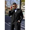 imageCOOFANDY Mens 3 Pieces Suit Classic One Button Single Breasted Slim Fit Blazer Jacket Vest Pants Set Wedding BusinesBlack