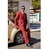 imageCOOFANDY Mens 3 Pieces Suit Classic One Button Single Breasted Slim Fit Blazer Jacket Vest Pants Set Wedding BusinesRed