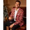 imageCOOFANDY Mens Christmas Blazer Jacket One Button Halloween Sport Coat Christmas Party Holiday JacketChristmas Blazer  Xmas Buffalo Plaid