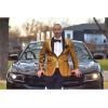 imageCOOFANDY Mens Tuxedo Jacket Slim Fit Shawl Lapel Blazer One Button Suit Jackets for Party Prom Wedding DinnerGolden Yellow
