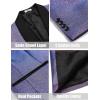 imageCOOFANDY Mens Tuxedo Jacket Slim Fit Shawl Lapel Blazer One Button Suit Jackets for Party Prom Wedding DinnerShiny Purple