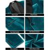imageCOOFANDY Mens Velvet Tuxedo One Button Jacket Dinner Prom Wedding Blazer JacketLight Blue