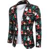 imageCOOFANDY Mens Christmas Blazer Jacket One Button Halloween Sport Coat Christmas Party Holiday JacketChristmas Blazer  Xmas Party