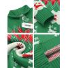 imageCOOFANDY Mens Christmas Sweater Ugly Knitted Xmas Sweaters Casual Snowflake Pullover KnitwearBchristmas Green