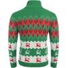imageCOOFANDY Mens Christmas Sweater Ugly Knitted Xmas Sweaters Casual Snowflake Pullover KnitwearBchristmas Green