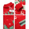 imageCOOFANDY Mens Christmas Sweater Ugly Knitted Xmas Sweaters Casual Snowflake Pullover KnitwearBchristmas Red