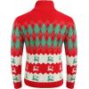 imageCOOFANDY Mens Christmas Sweater Ugly Knitted Xmas Sweaters Casual Snowflake Pullover KnitwearBchristmas Red