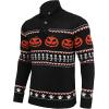 imageCOOFANDY Mens Christmas Sweater Ugly Knitted Xmas Sweaters Casual Snowflake Pullover KnitwearBlack Pumpkin
