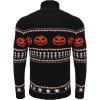 imageCOOFANDY Mens Christmas Sweater Ugly Knitted Xmas Sweaters Casual Snowflake Pullover KnitwearBlack Pumpkin
