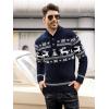 imageCOOFANDY Mens Christmas Sweater Ugly Knitted Xmas Sweaters Casual Snowflake Pullover KnitwearNavy Dear