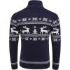 imageCOOFANDY Mens Christmas Sweater Ugly Knitted Xmas Sweaters Casual Snowflake Pullover KnitwearNavy Dear
