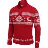 imageCOOFANDY Mens Christmas Sweater Ugly Knitted Xmas Sweaters Casual Snowflake Pullover KnitwearRed Dear