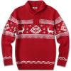 imageCOOFANDY Mens Christmas Sweater Ugly Knitted Xmas Sweaters Casual Snowflake Pullover KnitwearRed Dear
