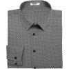 imageCOOFANDY Mens Dress Shirts Wrinkle Free Long Sleeve Button Down Shirts Formal Business ShirtBlack Grey Patterned