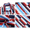 imageCOOFANDY Mens Short Sleeve Casual Button Down Shirts Summer Untucked Dress Shirts with PocketColorful Stripe