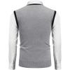 imageCOOFANDY Mens Sleeveless Sweater Vest Lightweight VNeck Cotton Vest PulloverChristmas Elk  Grey
