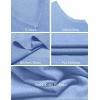imageCOOFANDY Mens Sleeveless Sweater Vest Lightweight VNeck Cotton Vest PulloverLight Blue