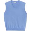 imageCOOFANDY Mens Sleeveless Sweater Vest Lightweight VNeck Cotton Vest PulloverLight Blue