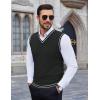 imageCOOFANDY Mens Sleeveless Sweater Vest Lightweight VNeck Cotton Vest PulloverStripes White