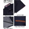 imageCOOFANDY Mens Casual Short Sleeve Button Down Dress Shirt Plaid Collar Denim Work ShirtsA  Navy Blue  No Pocket
