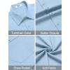 imageCOOFANDY Mens Dress Shirts Short Sleeve Business Casual Shirts Regular Fit Casual Button Down Untucked ShirtsBlue