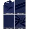 imageCOOFANDY Mens Dress Shirts Short Sleeve Business Casual Shirts Regular Fit Casual Button Down Untucked ShirtsDark Blue
