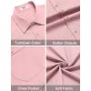 imageCOOFANDY Mens Dress Shirts Short Sleeve Business Casual Shirts Regular Fit Casual Button Down Untucked ShirtsPink