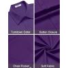 imageCOOFANDY Mens Dress Shirts Short Sleeve Business Casual Shirts Regular Fit Casual Button Down Untucked ShirtsPurple