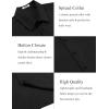 imageCOOFANDY Mens Short Sleeve Button Down Shirt Lightweight Wrinkle Free Untucked Dress ShirtsBlack
