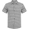 imageCOOFANDY Mens Short Sleeve Button Down Shirt Plaid Button Up Shirts Casual 75 Cotton Work ShirtsAblackwhite