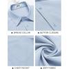 imageCOOFANDY Shirts for Men Short Sleeve Button Down Shirt Casual Summer Beach ShirtSky Blue