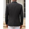 imageCOOFANDY Mens Casual Blazers Sport Coats Slim Fit Cotton Sport Jackets 1 Button Lightweight Suit JacketsA Black
