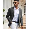 imageCOOFANDY Mens Casual Blazers Sport Coats Slim Fit Cotton Sport Jackets 1 Button Lightweight Suit JacketsA Grey