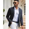imageCOOFANDY Mens Casual Blazers Sport Coats Slim Fit Cotton Sport Jackets 1 Button Lightweight Suit JacketsA Navy Blue